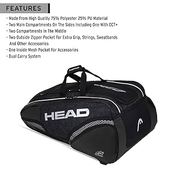Amazon.co.jp: HEAD(ヘッド) 硬式テニス ラケットバッグ